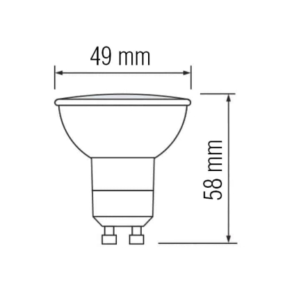 Світлодіодна лампа PLUS-4 4W GU10 6400К, Horoz Electric, 001-002-0004-011