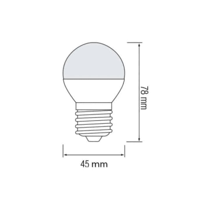 Світлодіодна лампа ELITE-6 6W Е27 6400К, Horoz Electric, 001-005-0006-041