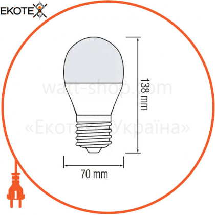 Лампа Стандартная SMD LED 15W 6400K E27 1400Lm 175-250V/10/100