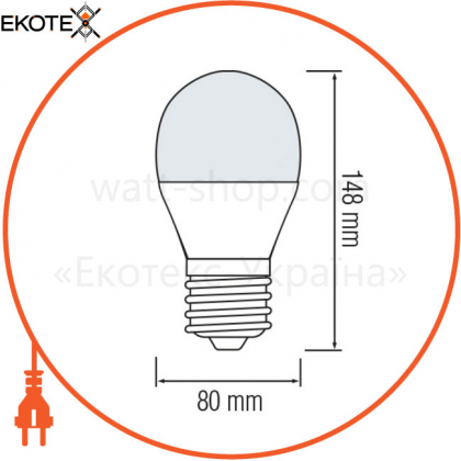 Cветодиодная лампа А60 SMD LED 18W 3000K E27 1600Lm 175-250V/10/100