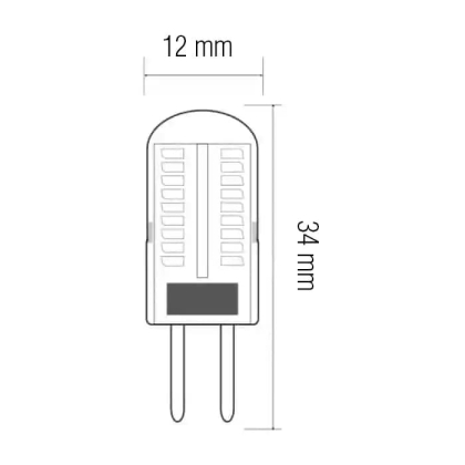 Cвітлодіодна лампа MICRO-2 1.5W G4 6400К, Horoz Electric, 001-010-0002-020