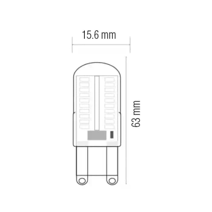 Світлодіодна лампа MEGA-5 5W G9 2700К, Horoz Electric, 001-011-0005-010
