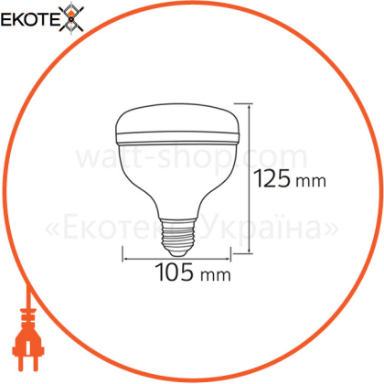 Лампа SMD LED 30W 6400K Е27 3120Lm 175-250V/40