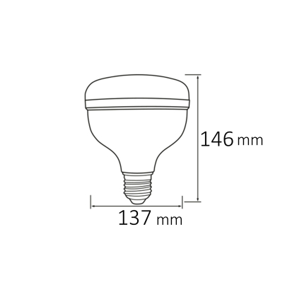 Світлодіодна лампа CRYSTAL-50 50W E27 6400K, Horoz Electric, 001-016-1050-010