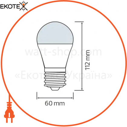 Лампа димована А60 SMD LED 10W 4200K E27 900Lm 220-240V/10/100