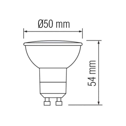 Світлодіодна лампа VISION-8 8W GU10 4200К дімеруюча, Horoz Electric, 001-022-0008-060