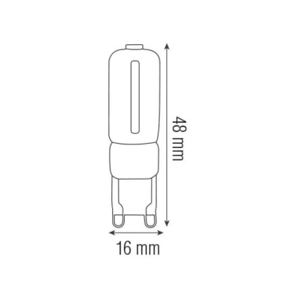 Cвітлодіодна лампа DECO-3 3W G9 6400К, Horoz Electric, 001-023-0003-010