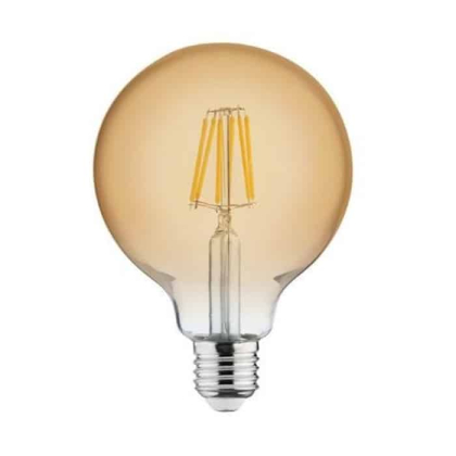 Світлодіодна лампа FILAMENT RUSTIC GLOBE-6 6W E27 2200К, Horoz Electric, 001-030-0006-010