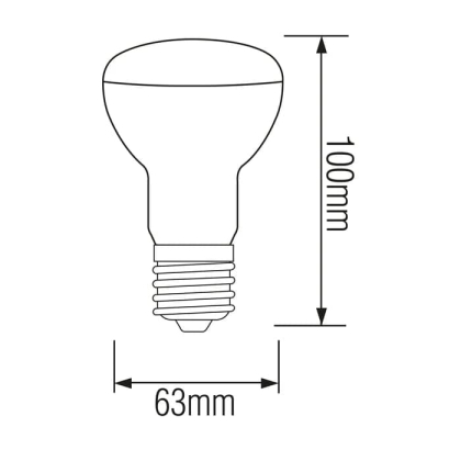 Cвітлодіодна лампа REFLED-10 10W E27 4200К R63, Horoz Electric, 001-041-0010-061