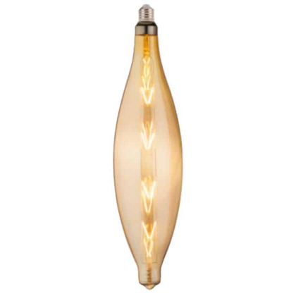 Світлодіодна лампа Filament ELLIPTIC-XL 8W Е27 Янтар, Horoz Electric, 001-054-0008-110