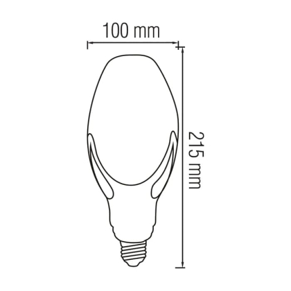 Світлодіодна лампа промислова SPACE-40, Horoz Electric, 001-057-0040-010