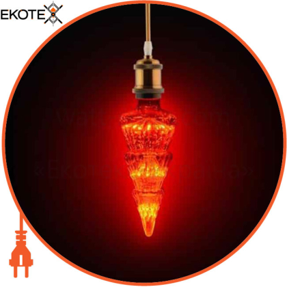 Лампа декоративная SMD LED 2W Е27 19Lm 220-240V красная/50