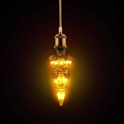 Світлодіодна лампа PINE 2W янтарна, Horoz Electric, 001-059-0002-050
