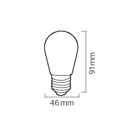 Світлодіодна лампа FANTASY 2W E27, Horoz Electric, 001-088-0002-060