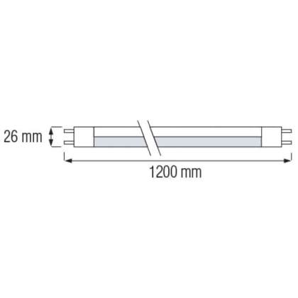 Світлодіодна лампа LED TUBE-120 18W T8 6400К 120 см, Horoz Electric, 002-001-0018-021