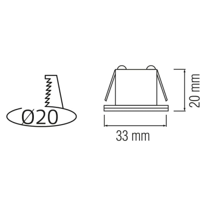 Світлодіодний світильник MONICA 1W 4200К хром, Horoz Electric, 016-003-0001-050
