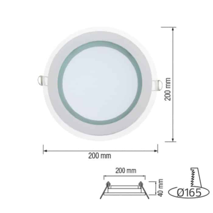 Світлодіодний світильник CLARA-15 15W 4200К, Horoz Electric, 016-016-0015-030