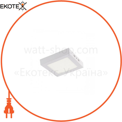 Светильник накладной LED 12W 6400K 840Lm 100 265V 159мм белый квадратный/1/20