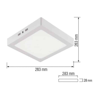 Світлодіодний світильник ARINA-28 28W 4200К, Horoz Electric, 016-026-0028-030