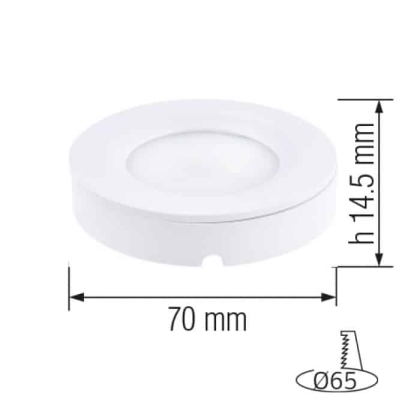 Світлодіодний світильник LUNA 3W, Horoz Electric, 016-041-0003-030