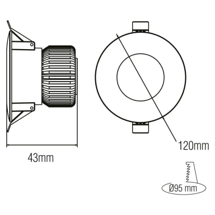 Світлодіодний світильник VANESSA-10 10W 6400K, Horoz Electric, 016-044-0010-010