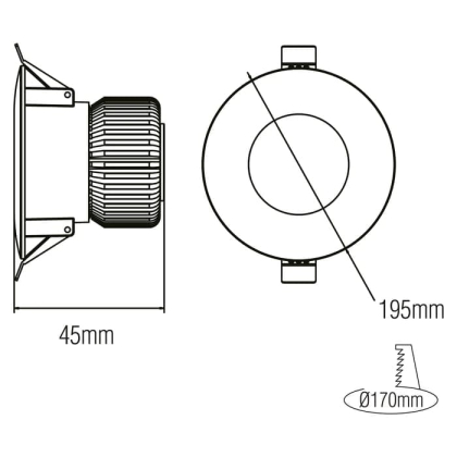 Світлодіодний світильник VANESSA-20 20W 6400K, Horoz Electric, 016-044-0020-010