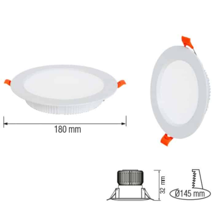 Світлодіодний світильник врізний ALEXA-24 24W 4200К, Horoz Electric, 016-048-0024-030