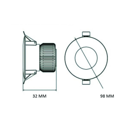 Світлодіодний світильник врізний ALEXA-8 3CCT 8W, Horoz Electric, 016-048-1008-010