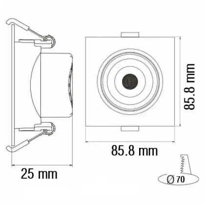 Світлодіодний світильник MAYA-5 5W 6400К, Horoz Electric, 016-054-0005-010