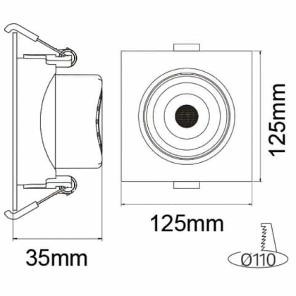 Світлодіодний світильник MAYA-12 12W 6400К, Horoz Electric, 016-054-0012-010