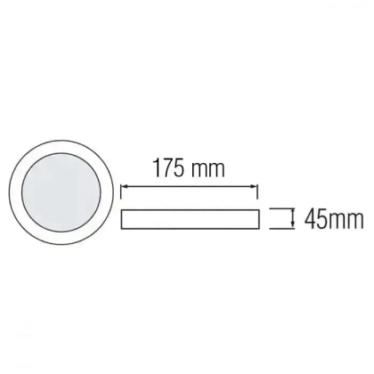 Світлодіодний світильник CARLA-24 24W 4200К, Horoz Electric, 016-058-0024-030