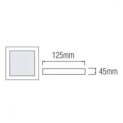 Світлодіодний світильник CARLA-16/SQ 16W 4200К, Horoz Electric, 016-059-0016-030