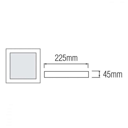 Світлодіодний світильник CARLA-32/SQ 32W 4200К, Horoz Electric, 016-059-0032-030