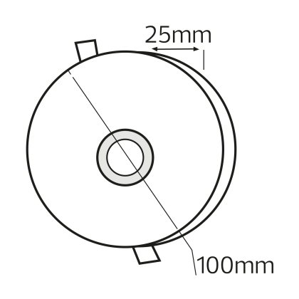 Світлодіодний світильник вбудований LED VALENTINA-6 6W 3000K-6500K білий, Horoz Electric, 016-063-0006-010