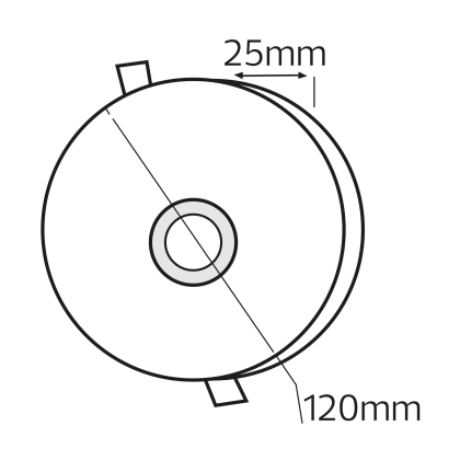 Світлодіодний світильник вбудований LED VALENTINA-12 12W 3000K-6500K білий, Horoz Electric, 016-063-0012-010