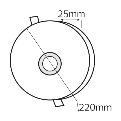 Світлодіодний світильник вбудований LED VALENTINA-36 36W 3000K-6500K білий, Horoz Electric, 016-063-0036-010