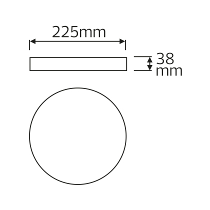 Світильник накладний SOFIA-36 білий, Horoz Electric, 016-064-0036-010