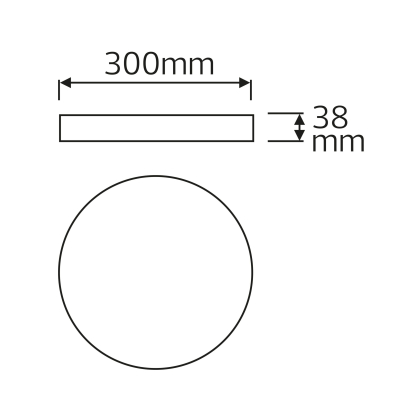 Світильник накладний SOFIA-48 білий, Horoz Electric, 016-064-0048-010