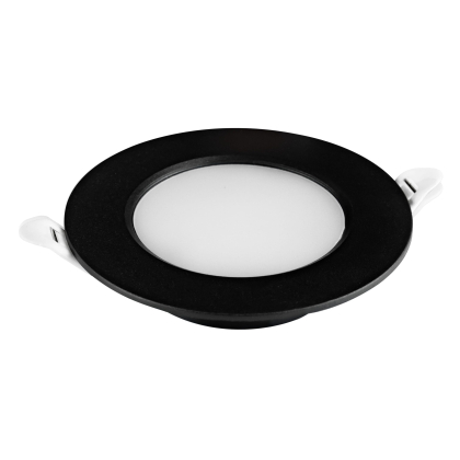 Світлодіодний світильник вбудований LED AURA-5 5W 4200K чорний, Horoz Electric, 016-068-0005-060