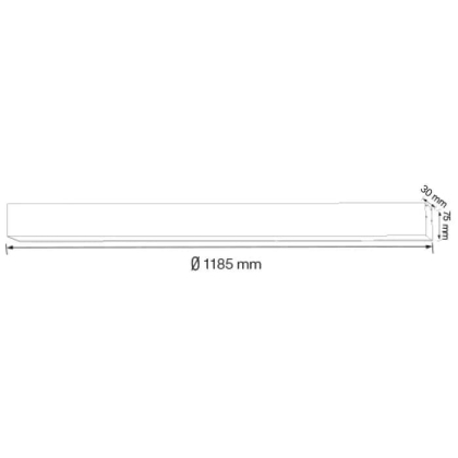 Світлодіодна люстра INNOVA3-40 40W біла, Horoz Electric, 019-033-0040-010
