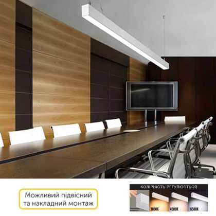 Світлодіодна люстра INNOVA 3CCT-40 40W чорна, Horoz Electric, 019-034-1040-020