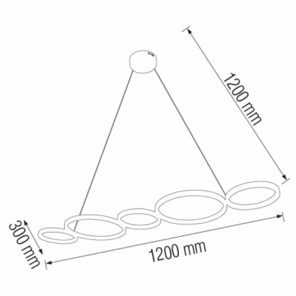 Світлодіодна люстра OLYMPIC 45W, Horoz Electric, 019-035-0045-010