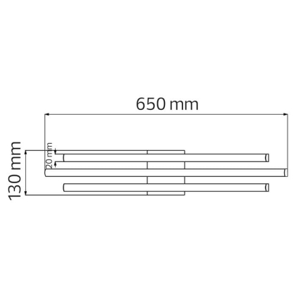 Світлодіодна люстра LIBERTY 30W 4000K хром, Horoz Electric, 019-054-0030-010