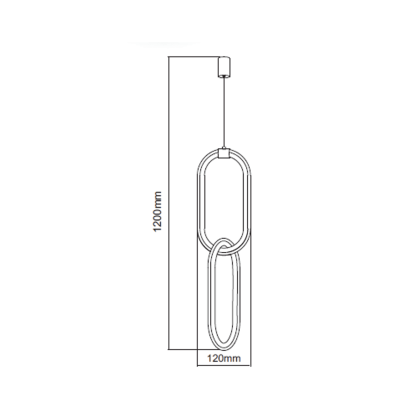 Світлодіодна люстра SANTANA 12W, Horoz Electric, 019-072-0012-020