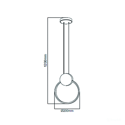 Світлодіодна люстра FOREVER 11W, Horoz Electric, 019-073-0011-020
