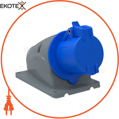 Розетка стаціонарна ССІ-113 16А-6ч/200-250В 2P+PE IP44 MAGNUM IEK, IEK, PSN11-016-3