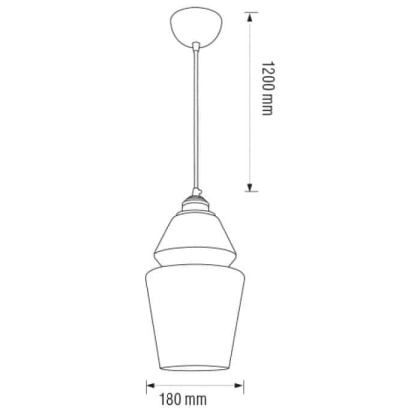 Світильник підвісний SPARK-2 титановий+мідь, Horoz Electric, 021-016-0002-010