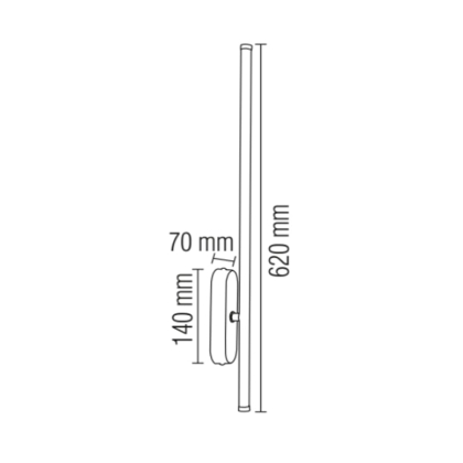 Світлодіодний світильник настінний SALDA-10, Horoz Electric, 029-010-0010-020