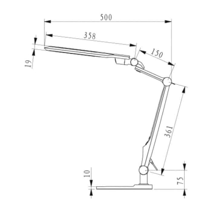 Світильник настільний LED EBRU 10W білий, Horoz Electric, 049-010-0010-010