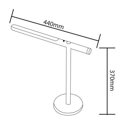 Світильник настільний LED BANU 22W білий, Horoz Electric, 049-033-0022-010